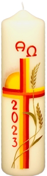 Ostertischkerze 220/60 mm, Dek. 3078
